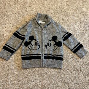 Gap x Disney Mickey Mouse Zip up Sweater 2T